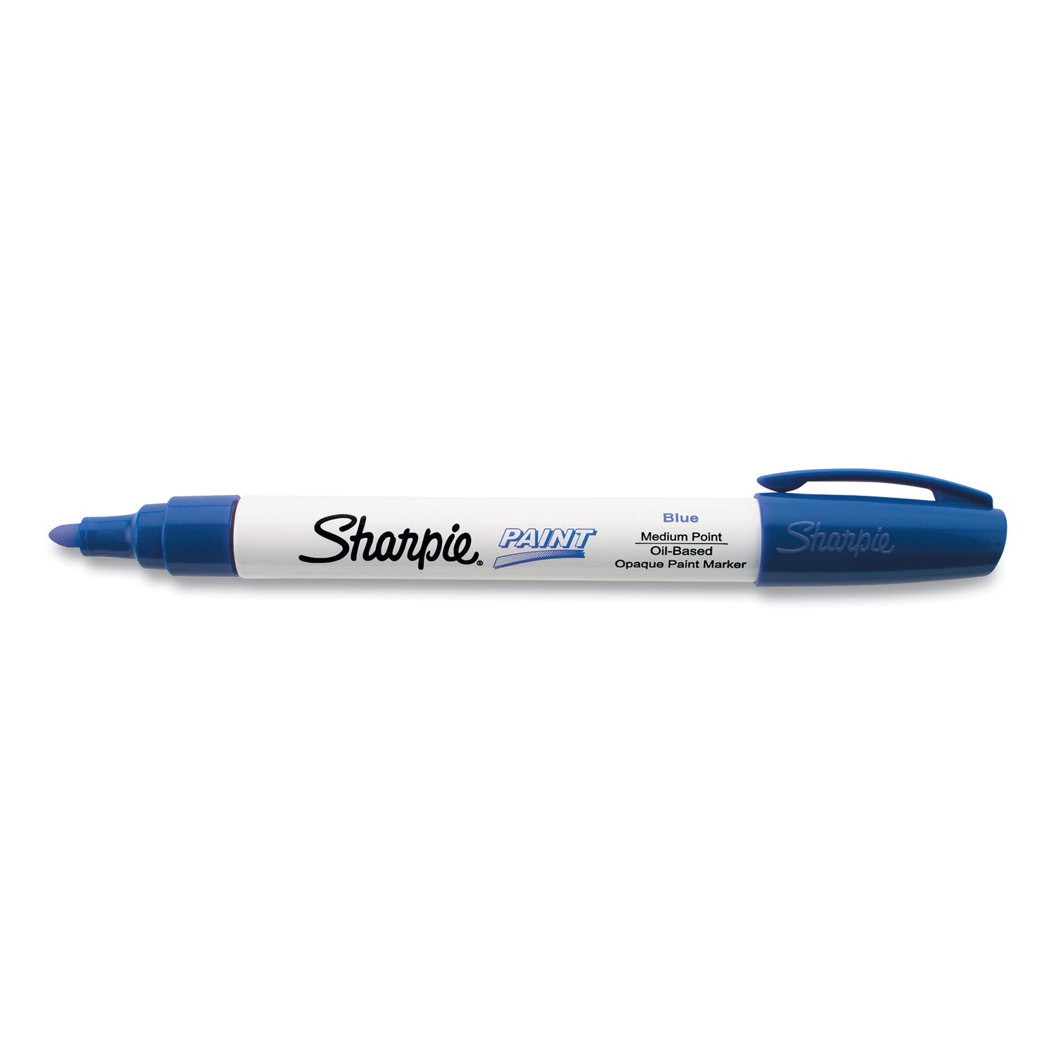 Sharpie Permanent Paint Marker, Medium Bullet Tip, Blue (35551)