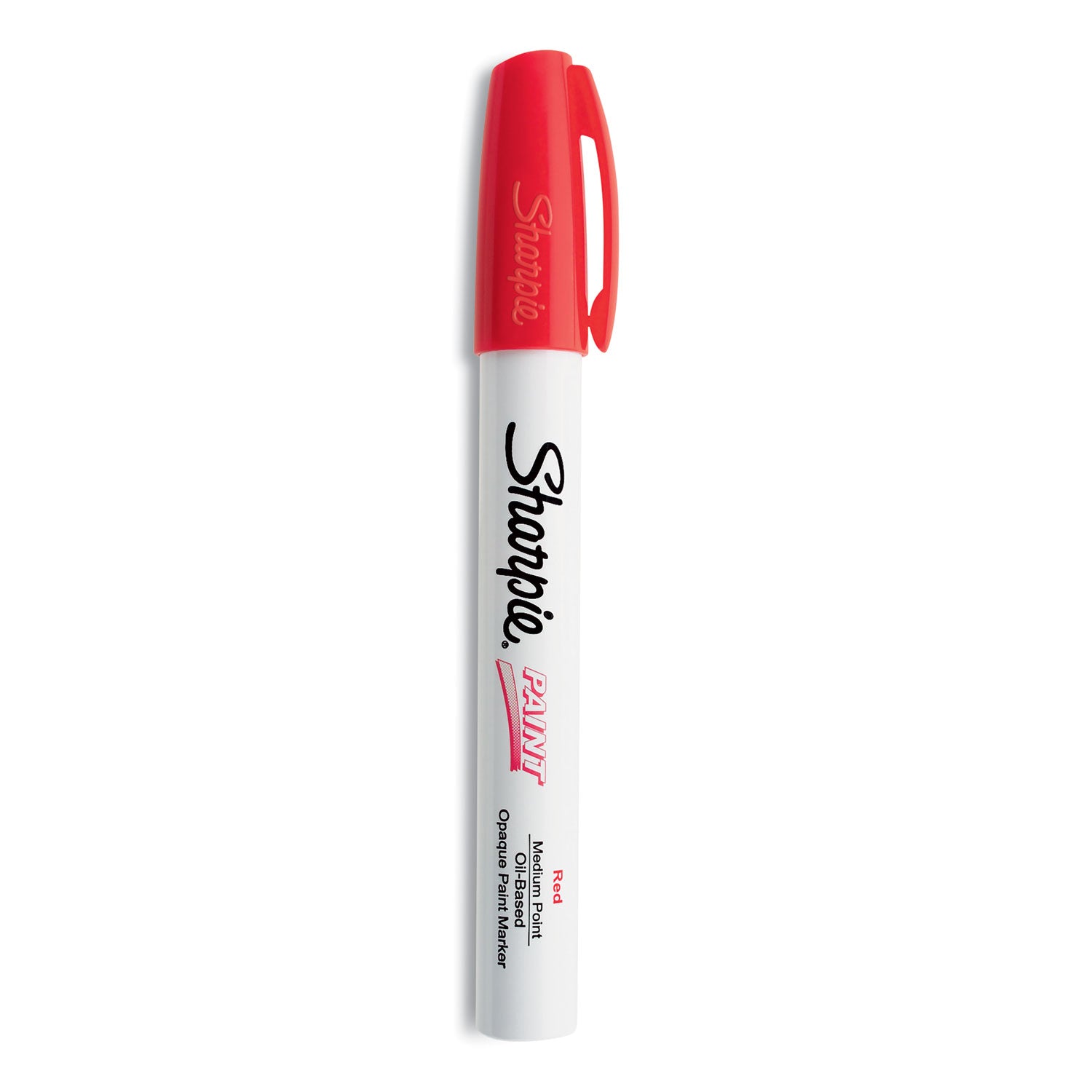 Sharpie Permanent Paint Marker, Medium Bullet Tip, Red (35550)