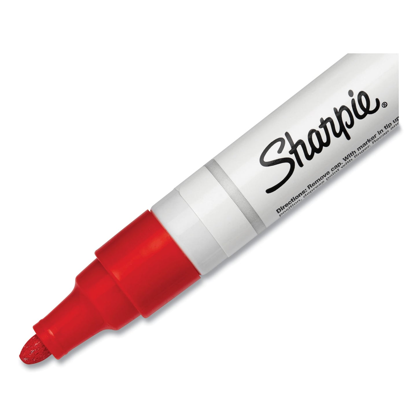 Sharpie Permanent Paint Marker, Medium Bullet Tip, Red (35550)
