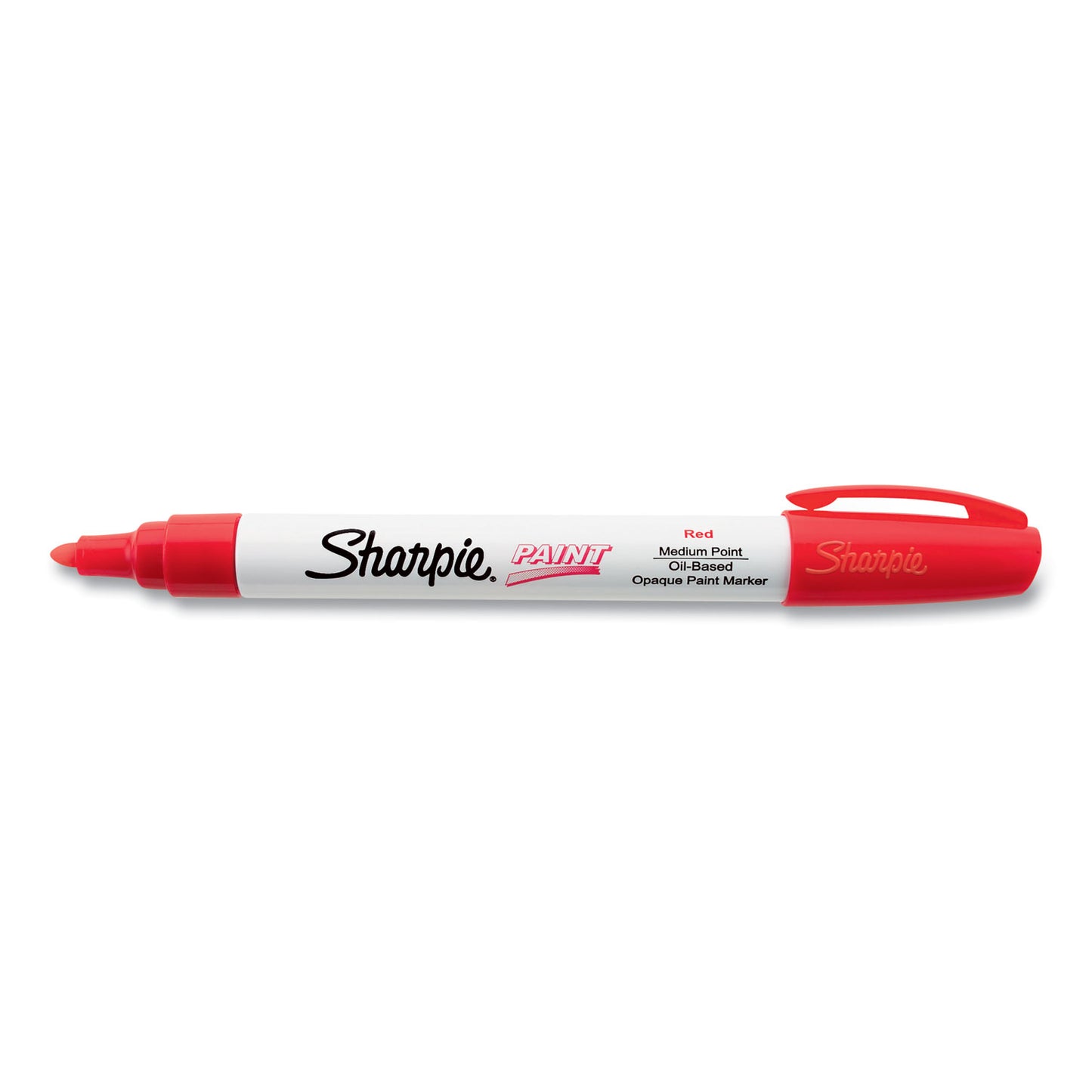 Sharpie Permanent Paint Marker, Medium Bullet Tip, Red (35550)
