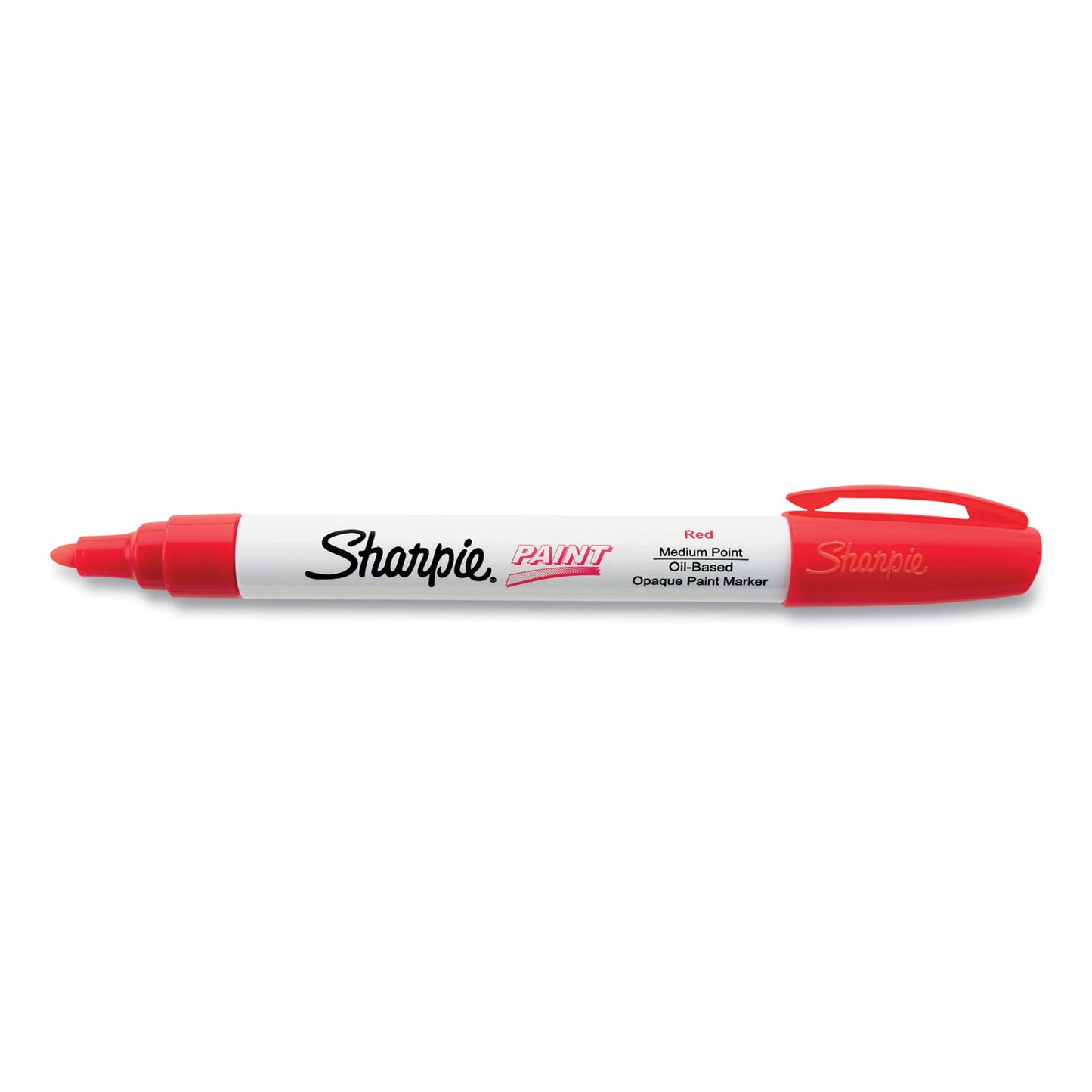 Sharpie Permanent Paint Marker, Medium Bullet Tip, Red (35550)