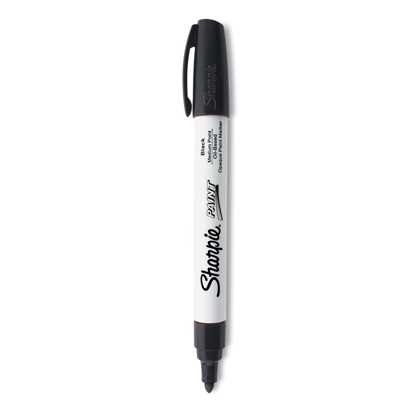 Sharpie Permanent Paint Marker, Medium Bullet Tip, Black (35549)