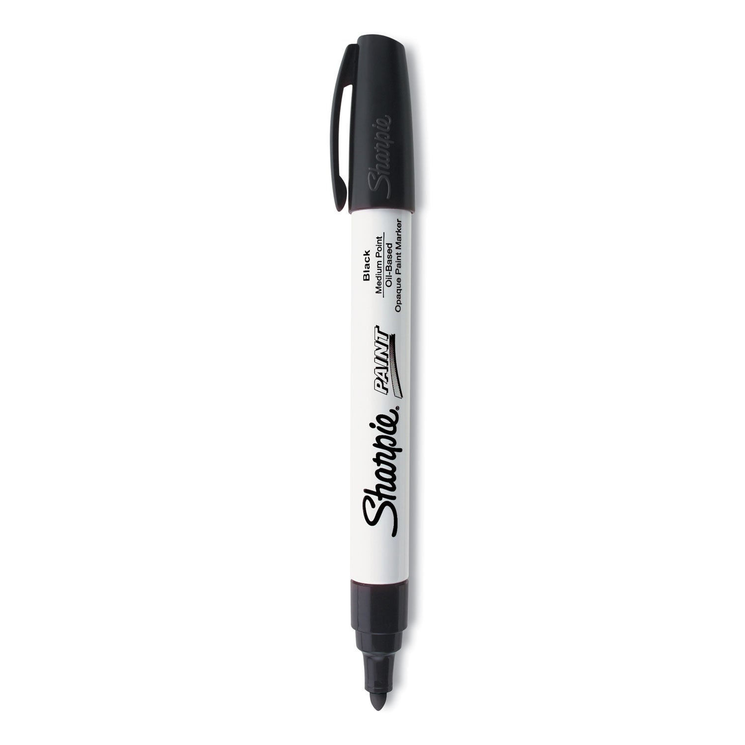 Sharpie Permanent Paint Marker, Medium Bullet Tip, Black (35549)