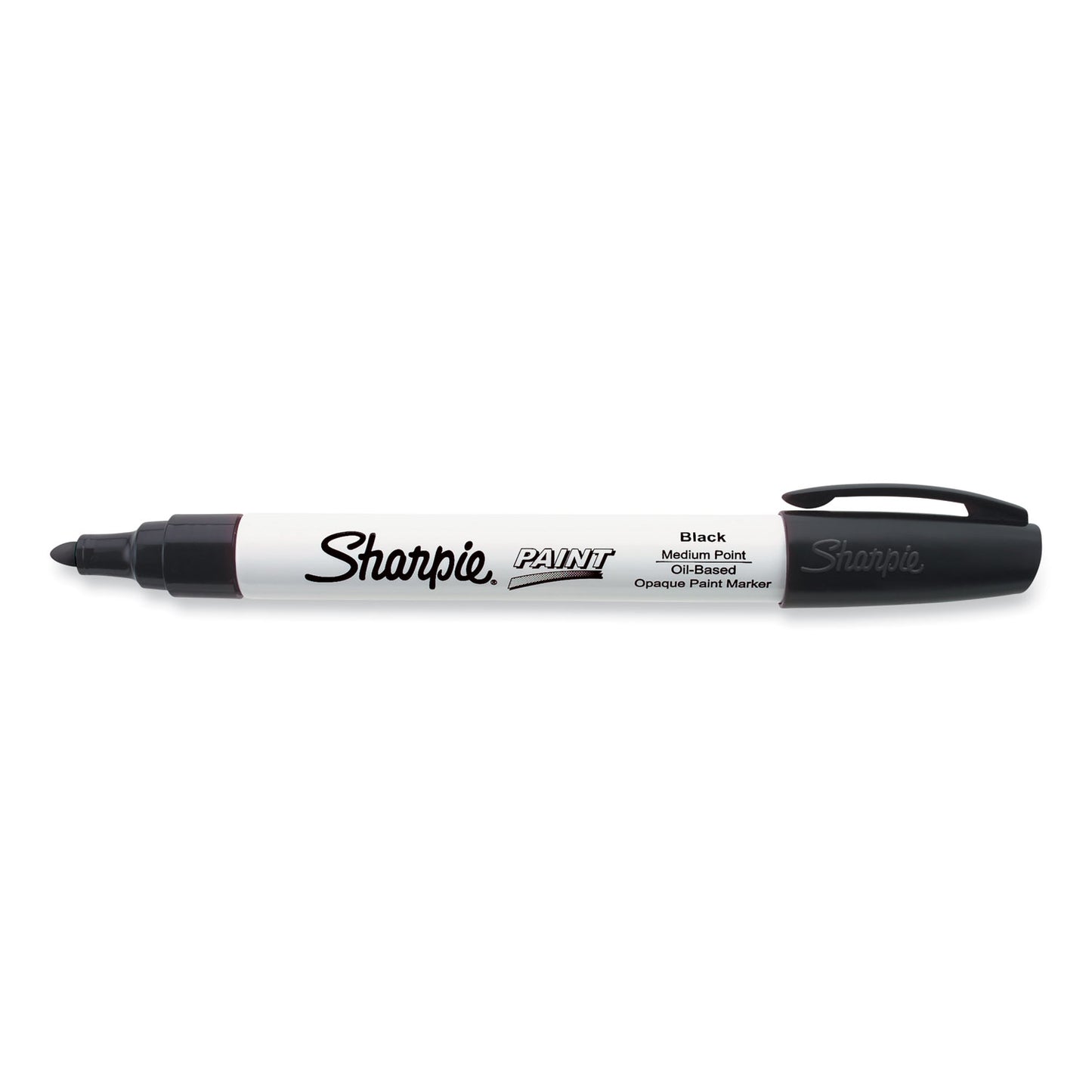 Sharpie Permanent Paint Marker, Medium Bullet Tip, Black (35549)