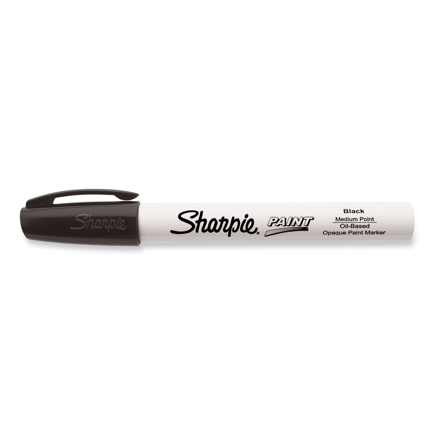Sharpie Permanent Paint Marker, Medium Bullet Tip, Black (35549)