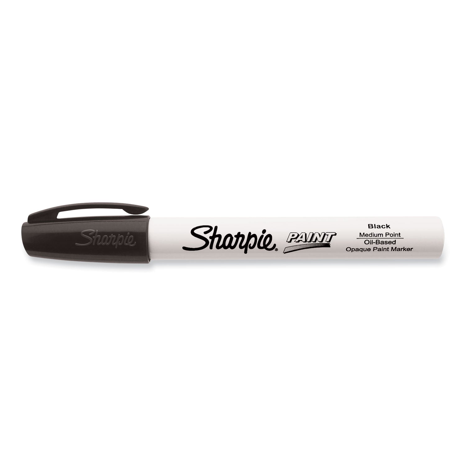 Sharpie Permanent Paint Marker, Medium Bullet Tip, Black (35549)