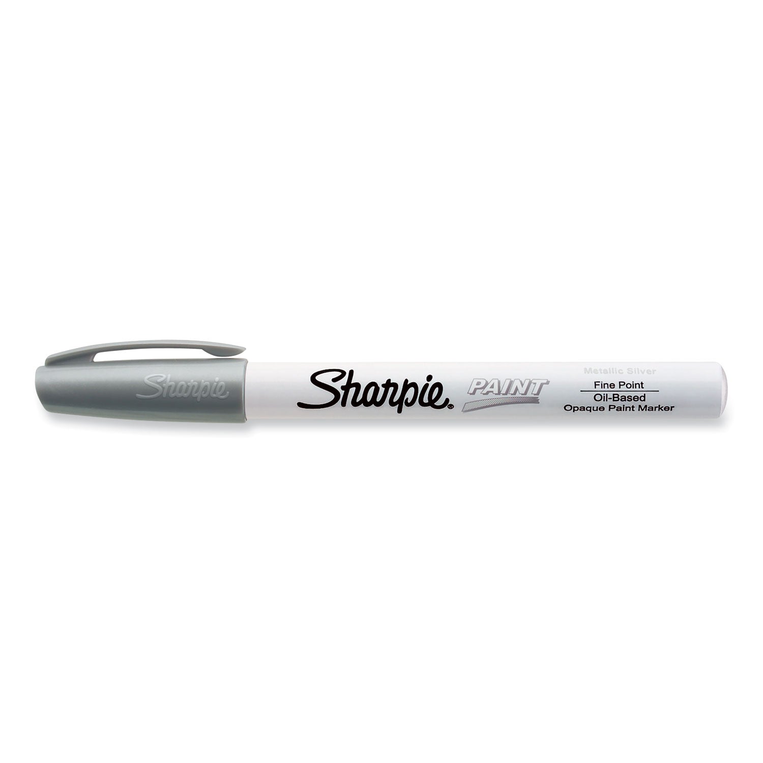 Sharpie Permanent Paint Marker, Fine Bullet Tip, Silver (35545)