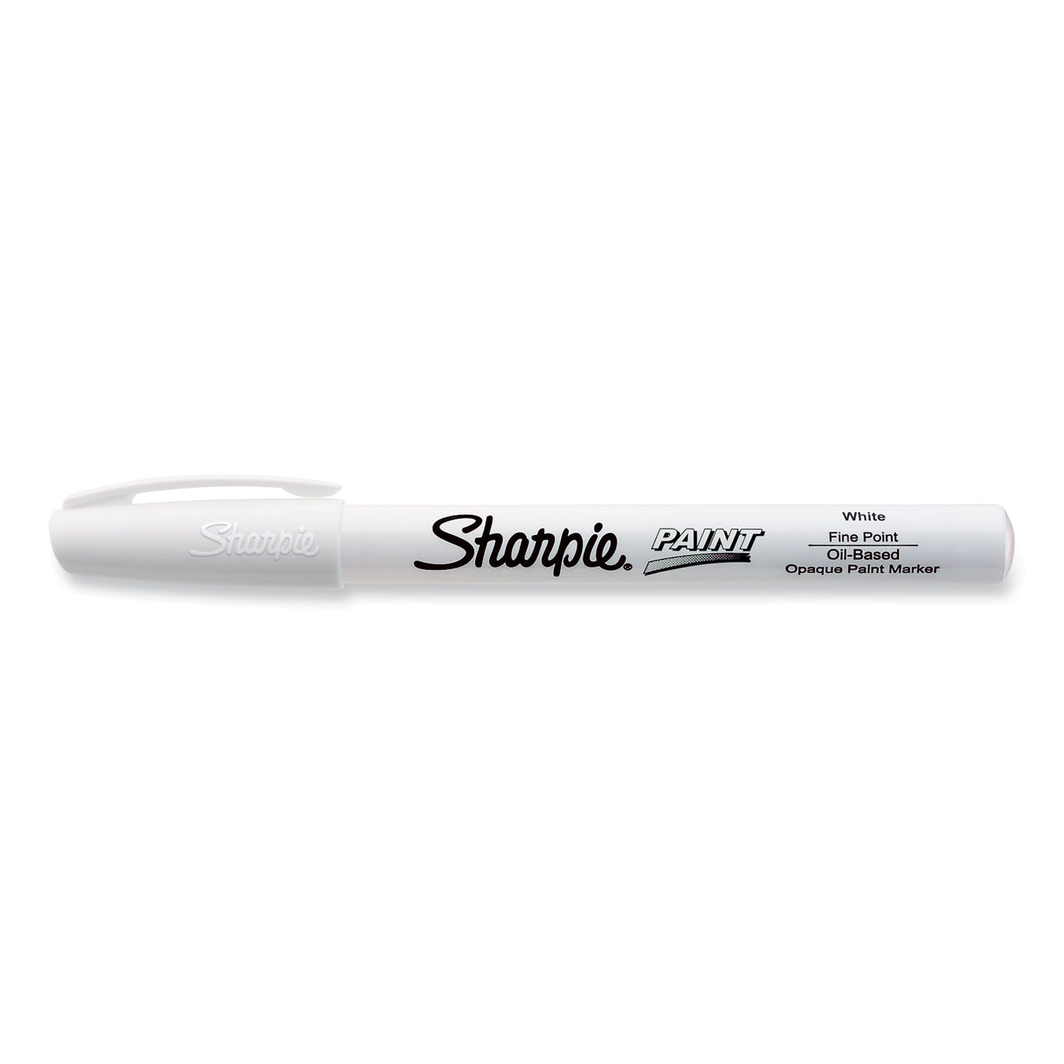 Sharpie Permanent Paint Marker, Fine Bullet Tip, White (35543)