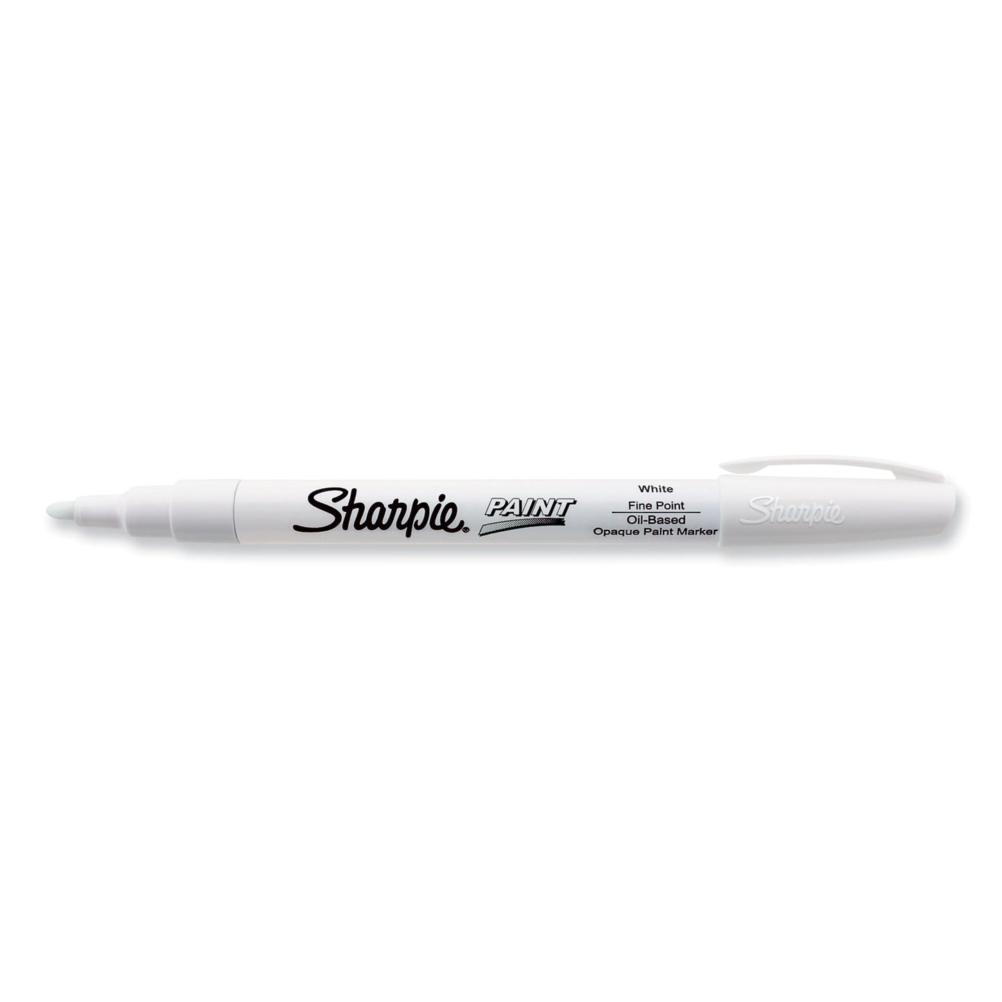 Sharpie Permanent Paint Marker, Fine Bullet Tip, White (35543)