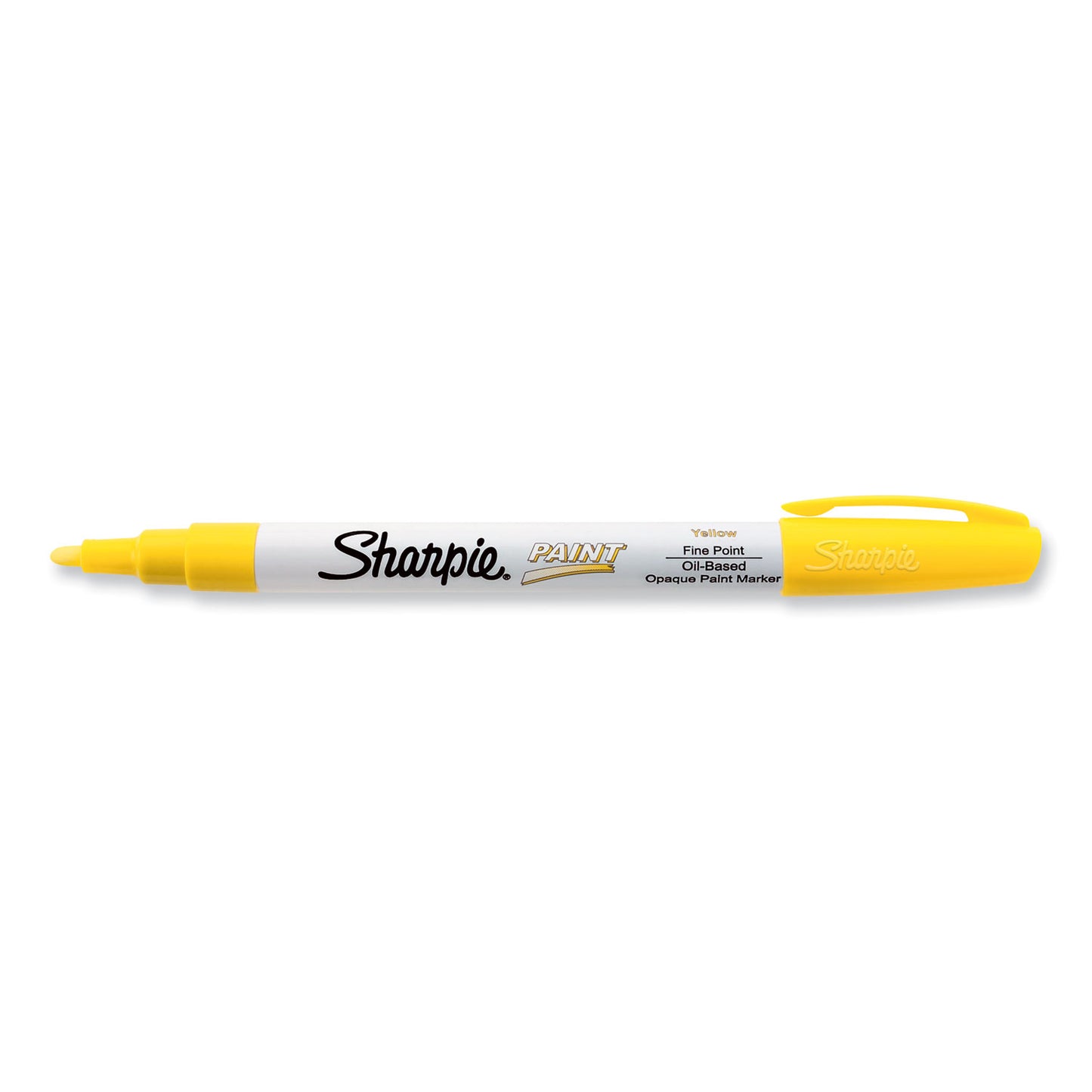 Sharpie Permanent Paint Marker, Fine Bullet Tip, Yellow (35539)