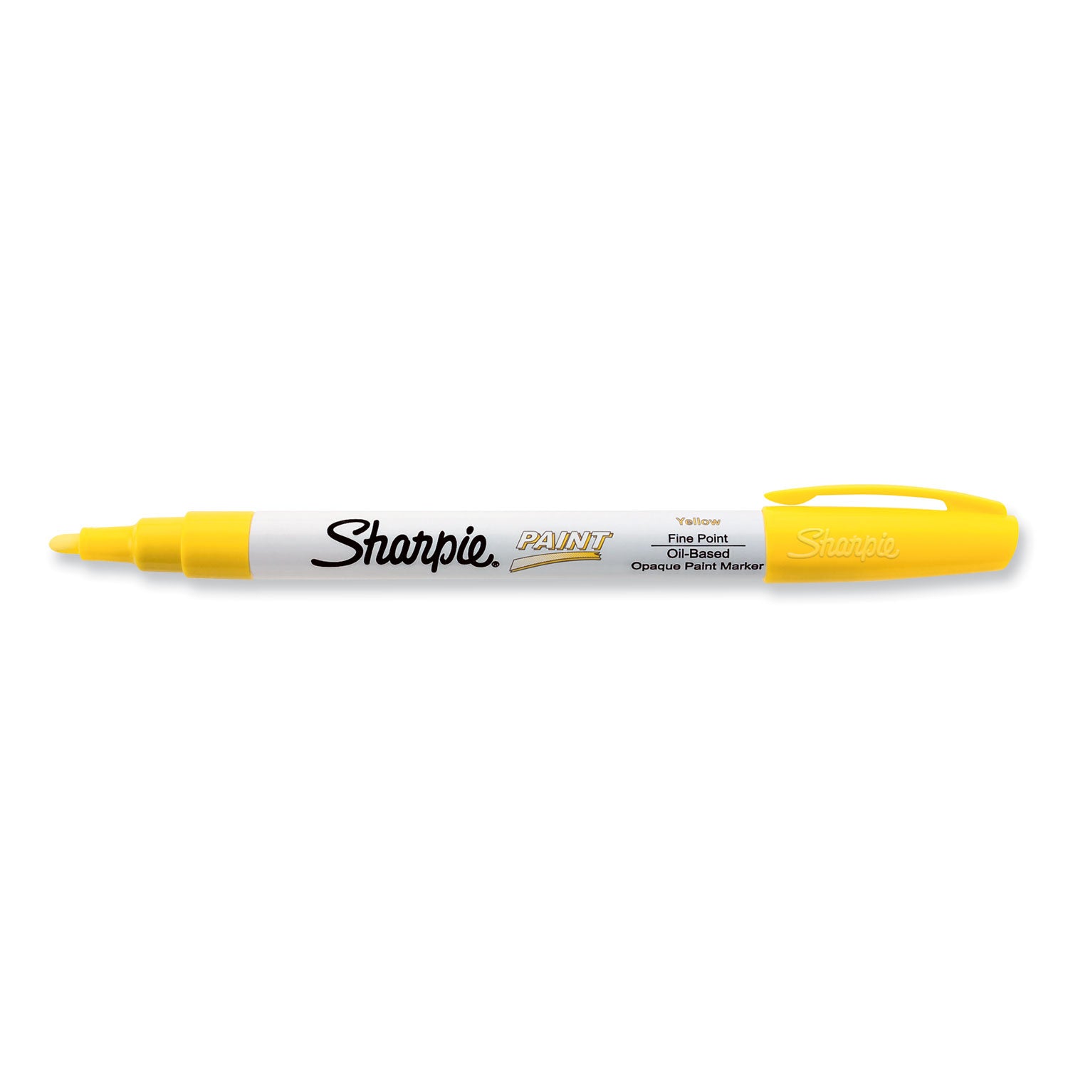Sharpie Permanent Paint Marker, Fine Bullet Tip, Yellow (35539)