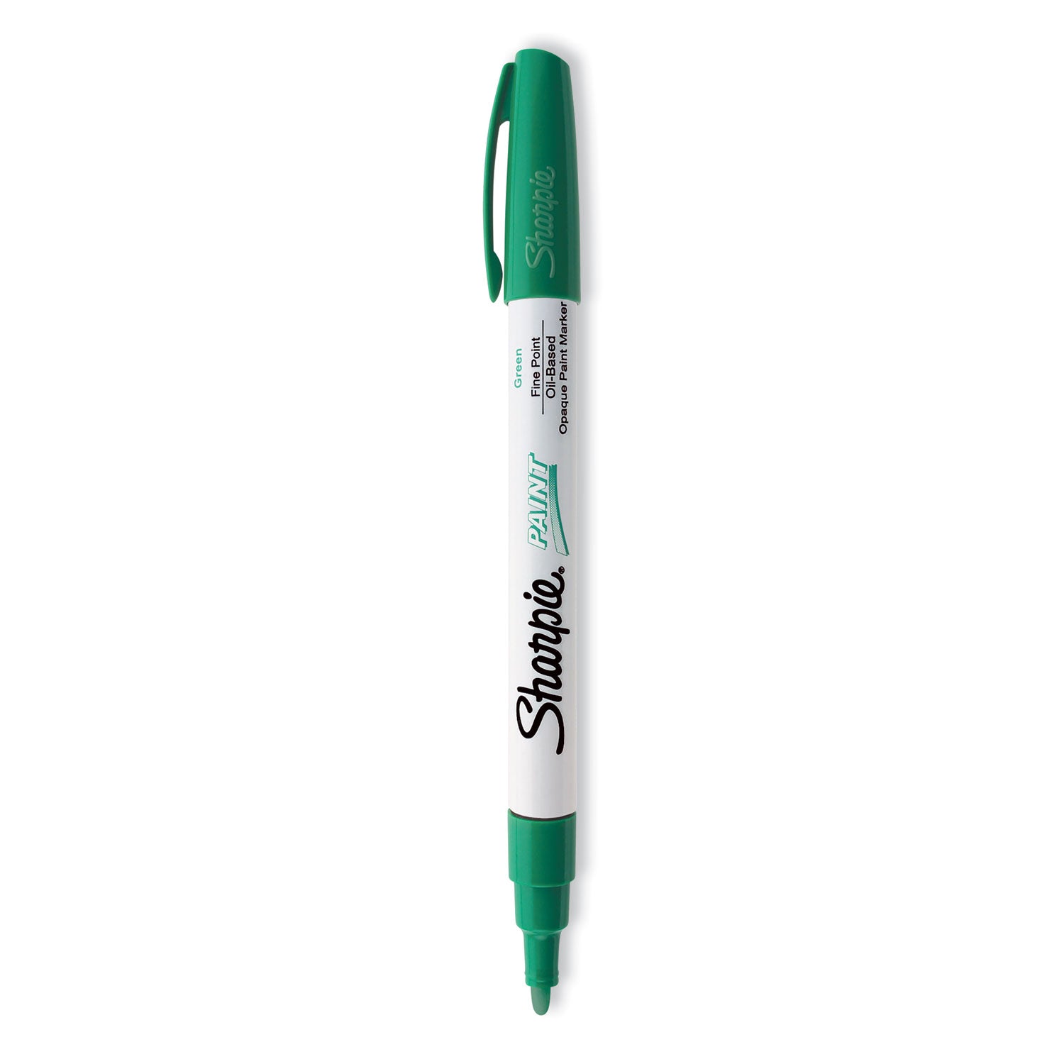 Sharpie Permanent Paint Marker, Fine Bullet Tip, Green (35537)