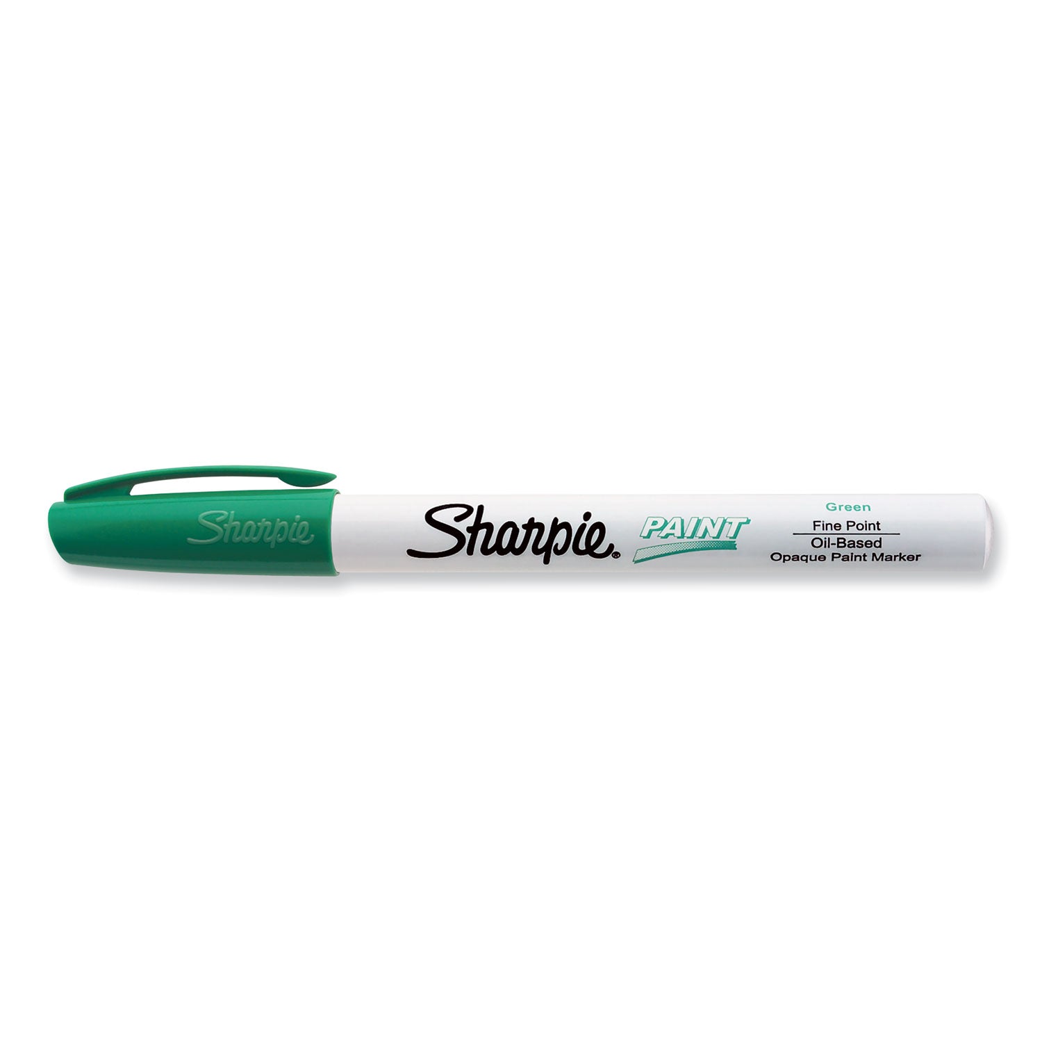 Sharpie Permanent Paint Marker, Fine Bullet Tip, Green (35537)
