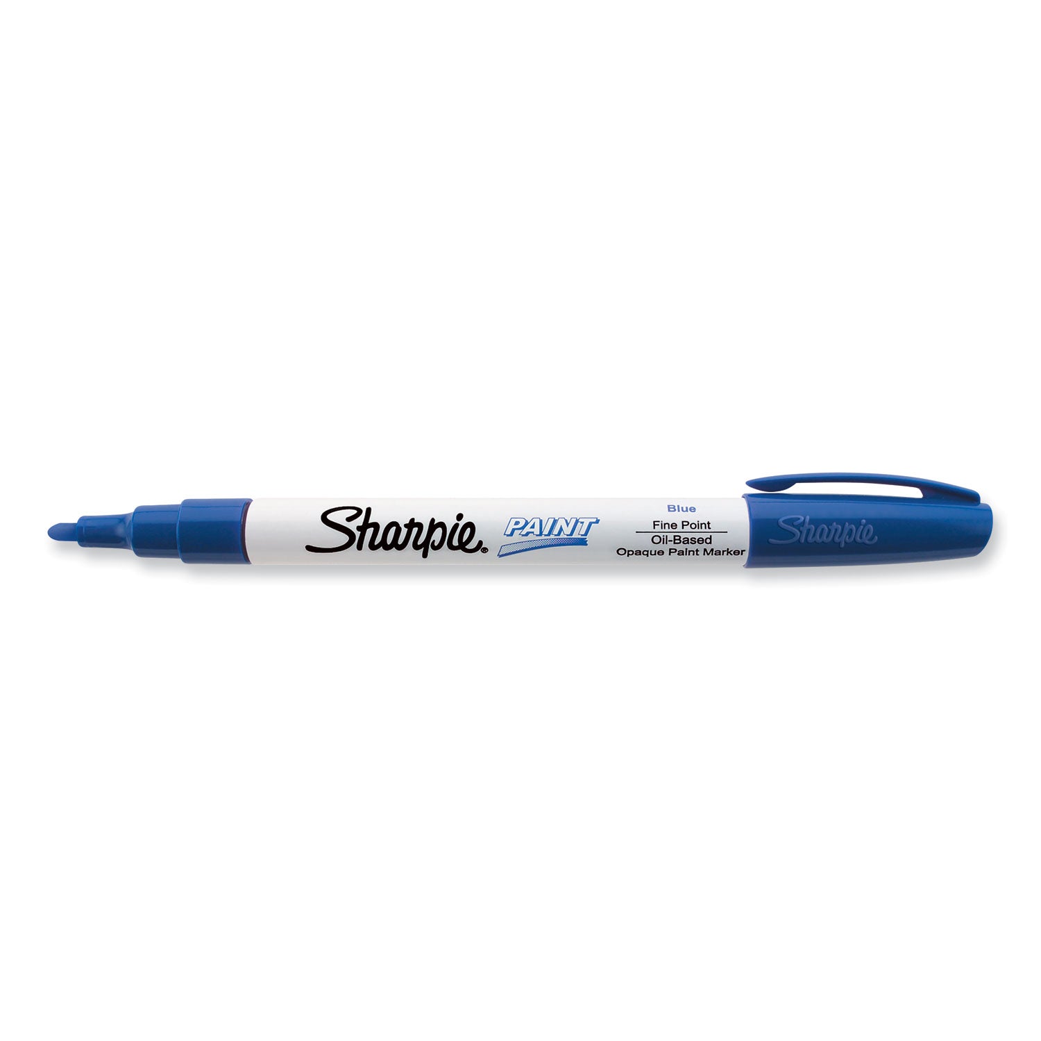 Sharpie Permanent Paint Marker, Fine Bullet Tip, Blue (35536)