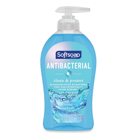 Softsoap Antibacterial Hand Soap, Cool Splash Scent, 11.25 oz (98537EA)