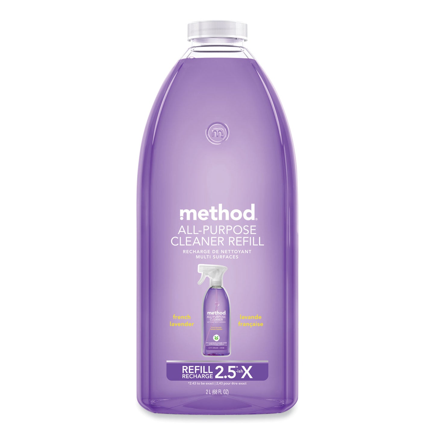 Method All-Purpose Cleaner Refill, French Lavender, 68 oz Refill Bottle (01930)