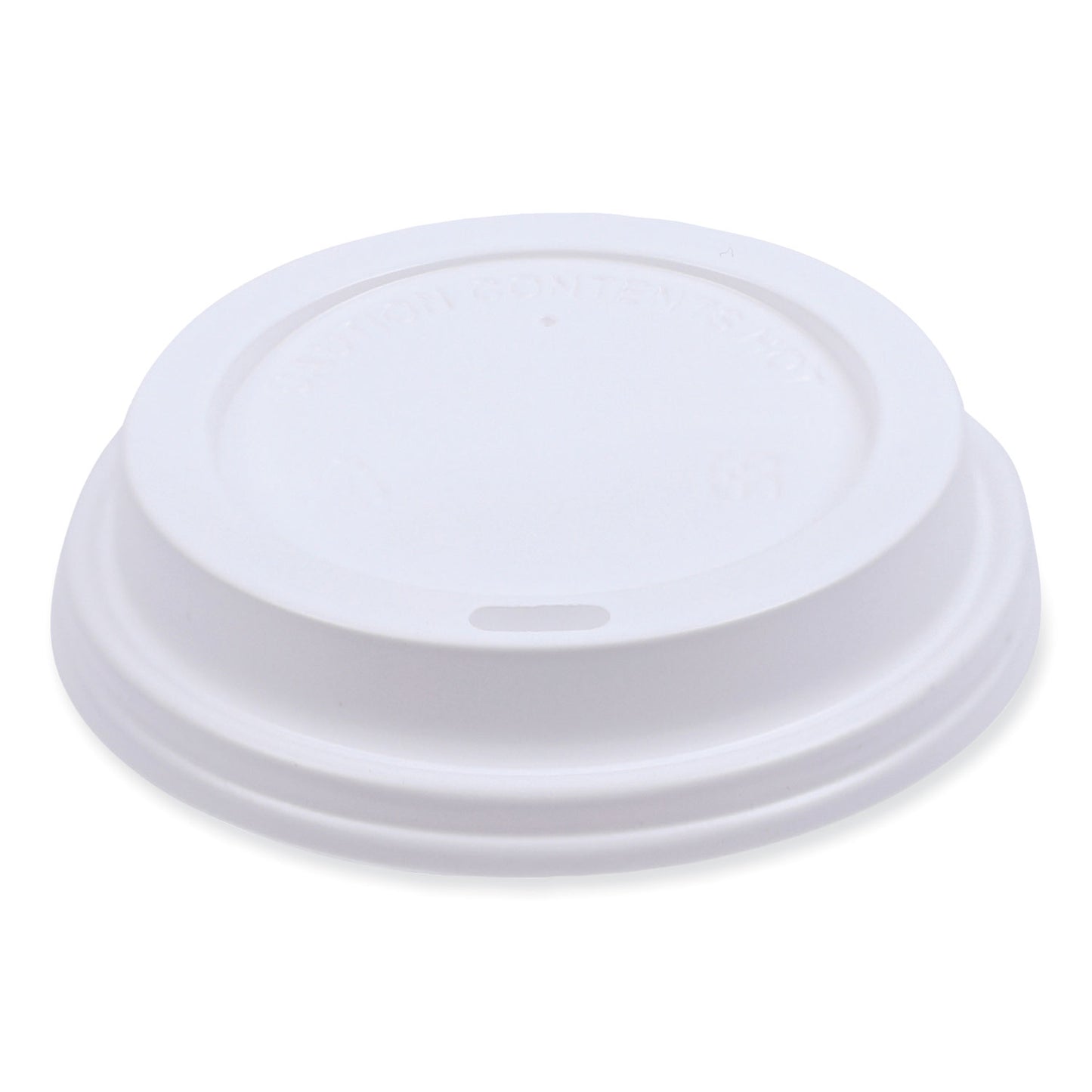 Boardwalk Deerfield Hot Cup Lids, Fits 10 oz to 20 oz Cups, White, Plastic, 50/Pack, 20 Packs/Carton (DEERHLIDW)