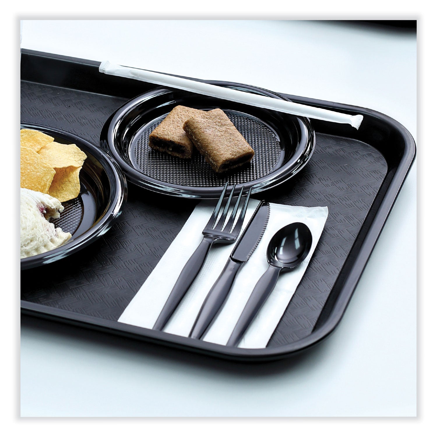 Boardwalk Heavyweight Wrapped Polystyrene Cutlery, Knife, Black, 1,000/Carton (KNIHWPSBIW)