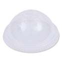 Boardwalk PET Cold Cup Dome Lids, Fits 14 oz to 24 oz Plastic Cups, Clear, 100 Lids/Sleeve, 10 Sleeves/Carton (PETDOME)