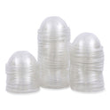 Boardwalk PET Cold Cup Dome Lids, Fits 14 oz to 24 oz Plastic Cups, Clear, 100 Lids/Sleeve, 10 Sleeves/Carton (PETDOME)