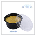 Boardwalk Souffle/Portion Cup Lids, Fits 1.5 oz and 2 oz Portion Cups, Clear, 2,500/Carton (PRTLID2)