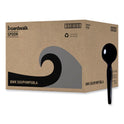 Boardwalk Heavyweight Polystyrene Cutlery, Soup Spoon, Black, 1000/Carton (SOUPHWPSBLA)