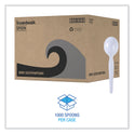 Boardwalk Heavyweight Polystyrene Cutlery, Soup Spoon, White, 1000/Carton (SOUPHWPSWH)