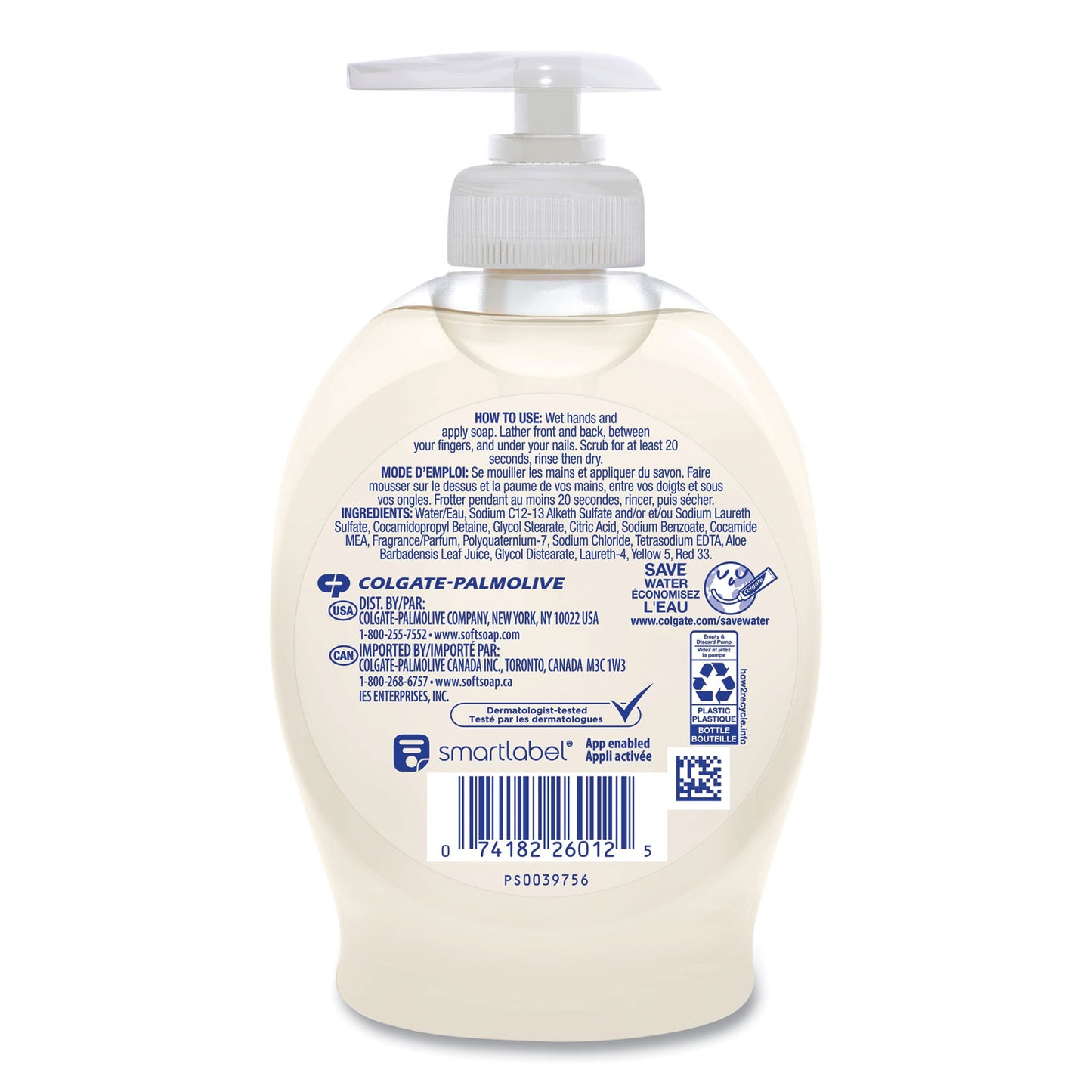 Softsoap Moisturizing Hand Soap, Aloe Scent, 7.5 oz, 6/Carton (45634)