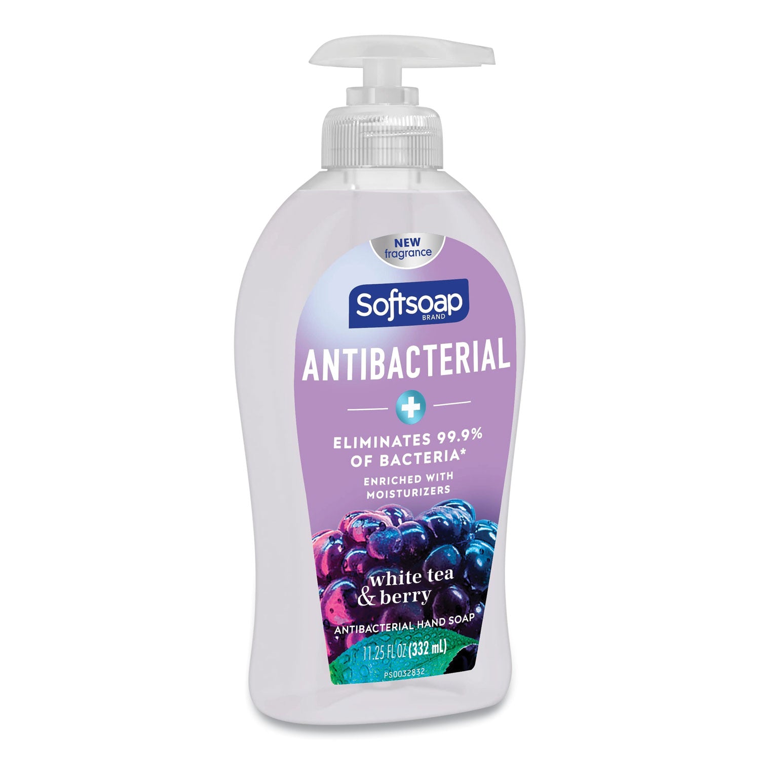 Softsoap Antibacterial Hand Soap, White Tea and Berry Fusion Scent, 11.25 oz, 6/Carton (44573)
