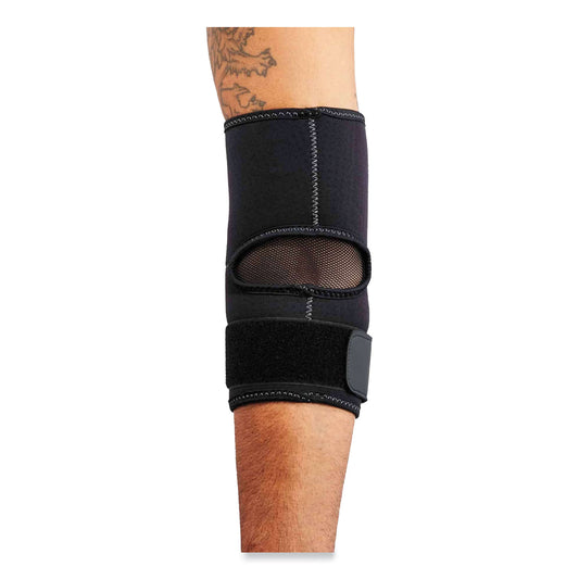 ergodyne ProFlex 655 Compression Arm Sleeve with Strap, Small, Black (16582)