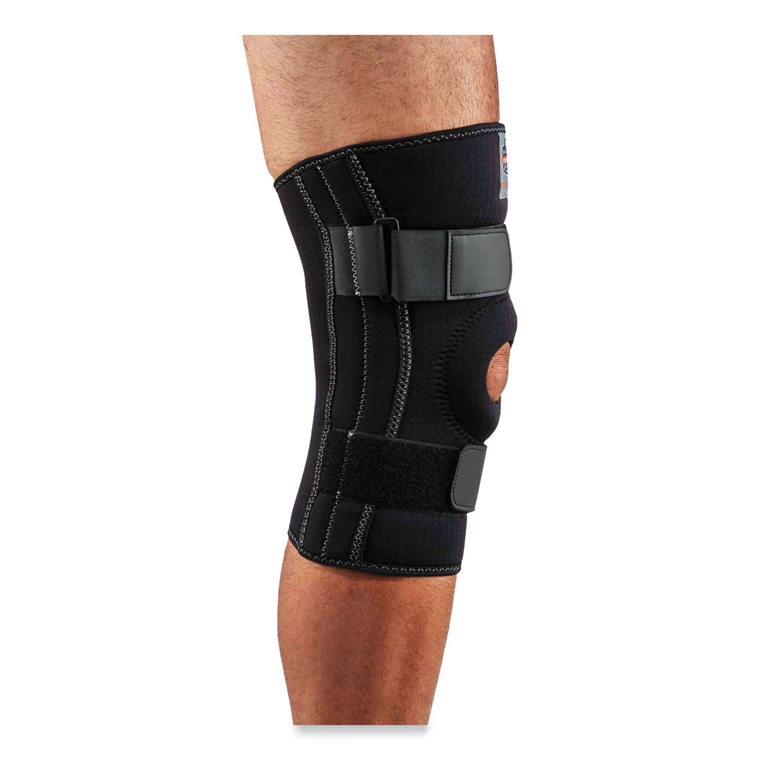 ergodyne ProFlex 620 Open Patella Spiral Stays Knee Sleeve, 2X-Large, Black (16546)