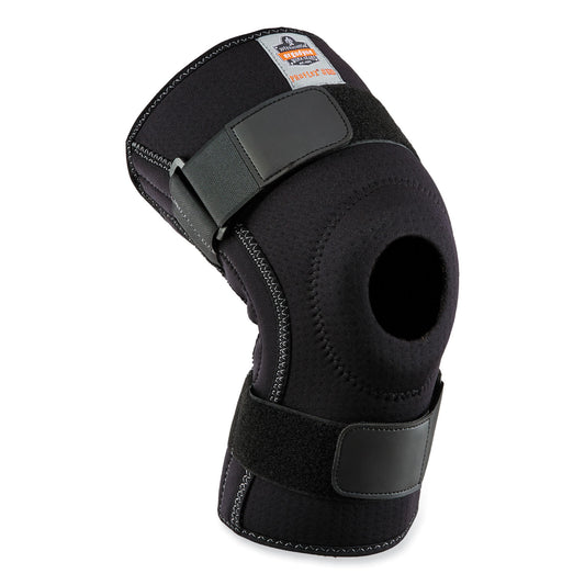 ergodyne ProFlex 620 Open Patella Spiral Stays Knee Sleeve, 2X-Large, Black (16546)