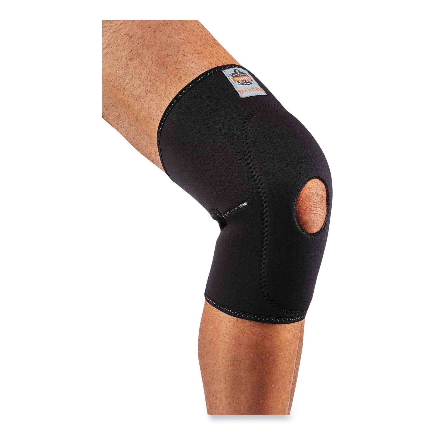 ergodyne ProFlex 615 Open Patella Anterior Pad Knee Sleeve, X-Large, Black (16535)