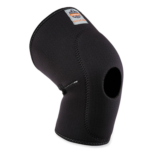 ergodyne ProFlex 615 Open Patella Anterior Pad Knee Sleeve, 2X-Large, Black (16536)