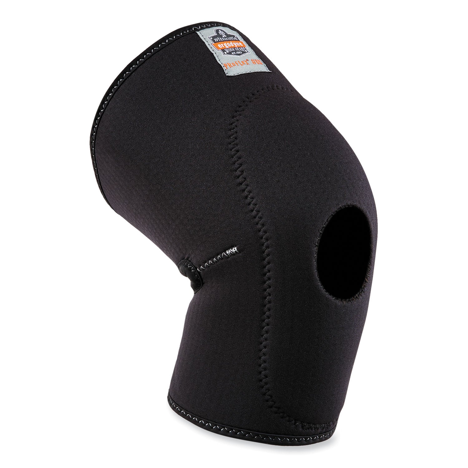 ergodyne ProFlex 615 Open Patella Anterior Pad Knee Sleeve, Large, Black (16534)