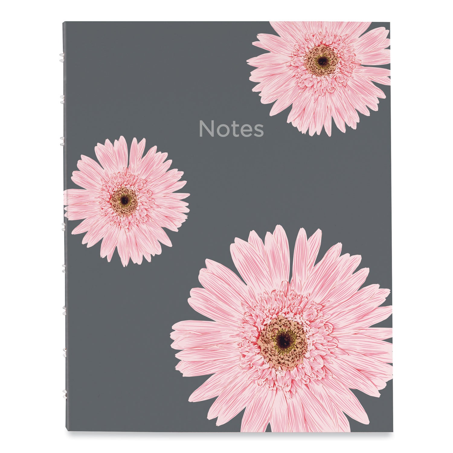 Blueline NotePro Notebook, 1-Subject, Medium/College Rule, Pink/Gray Cover, (75) 9.25 x 7.25 Sheets (A601601)