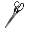 Westcott Value Line Stainless Steel Shears, 8" Long, 3.5" Cut Length, Offset Black Handle (13135)