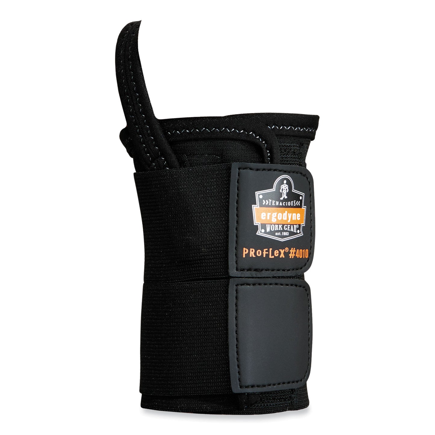 ergodyne ProFlex 4010 Double Strap Wrist Support, Medium, Fits Right Hand, Black (70024)