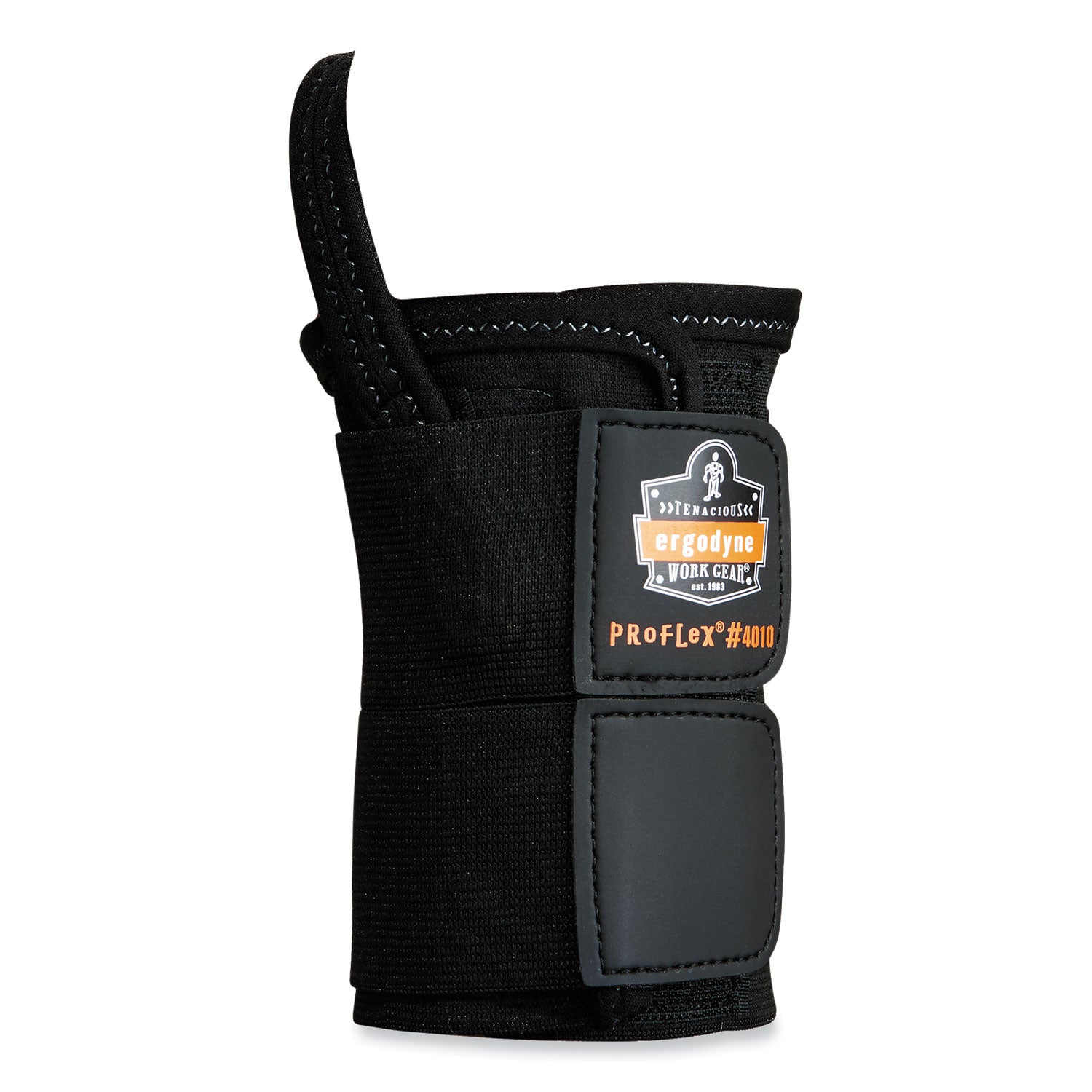 ergodyne ProFlex 4010 Double Strap Wrist Support, Medium, Fits Right Hand, Black (70024)