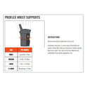 ergodyne ProFlex 4010 Double Strap Wrist Support, Medium, Fits Left Hand, Black (70034)