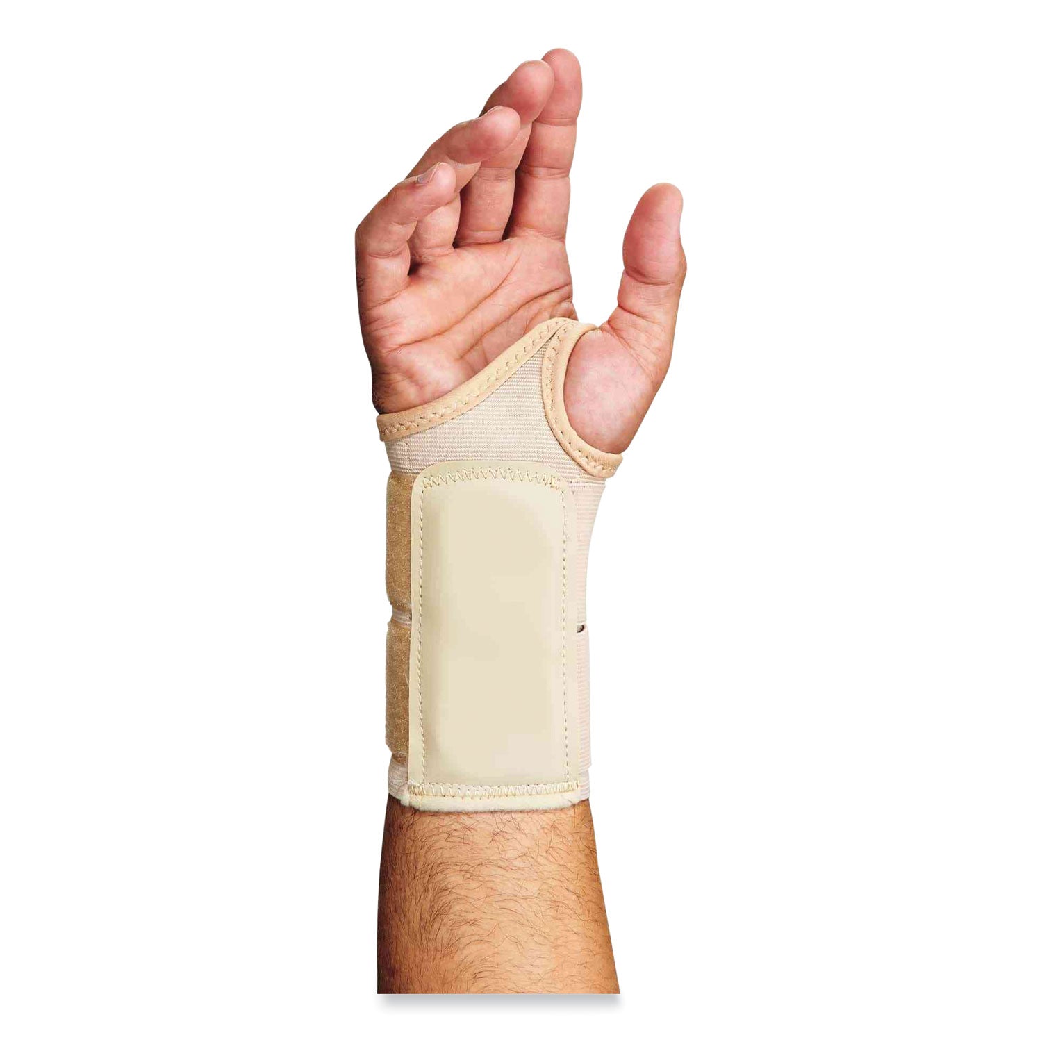 ergodyne ProFlex 4010 Double Strap Wrist Support, Large, Fits Right Hand, Tan (70126)