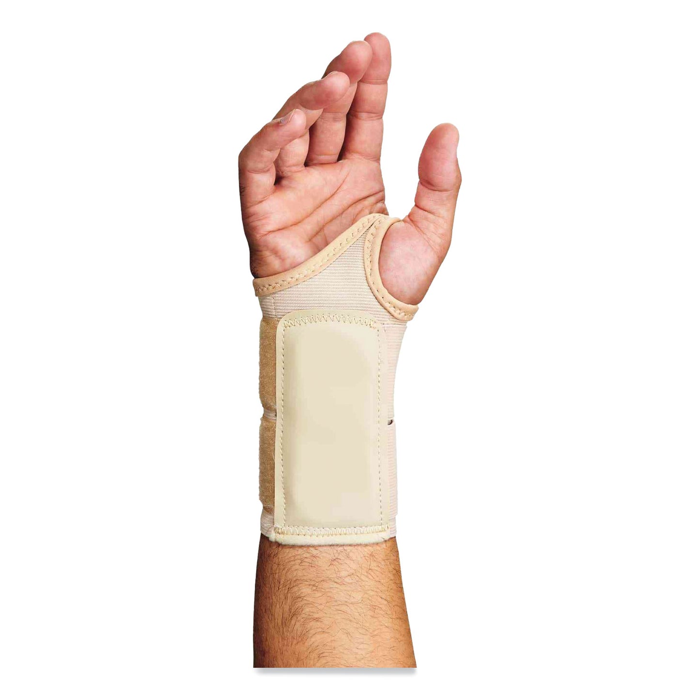 ergodyne ProFlex 4010 Double Strap Wrist Support, Small, Fits Left Hand, Tan (70132)