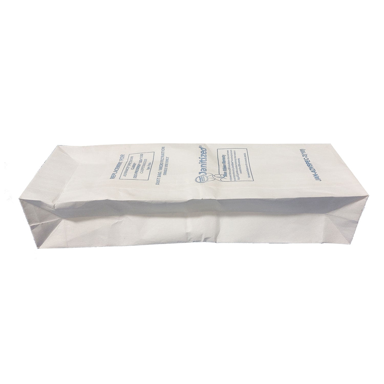 Janitized Vacuum Filter Bags Designed to Fit Advance Spectrum CarpetMaster, 100/Carton (JANADVSPEC21)