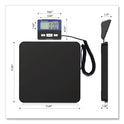 Brecknell PS150 Slimline Portable Bench Scale, 150 lbs/70 kg Capacity, 11.8 x 11.8 x 1.34 Platform, Black