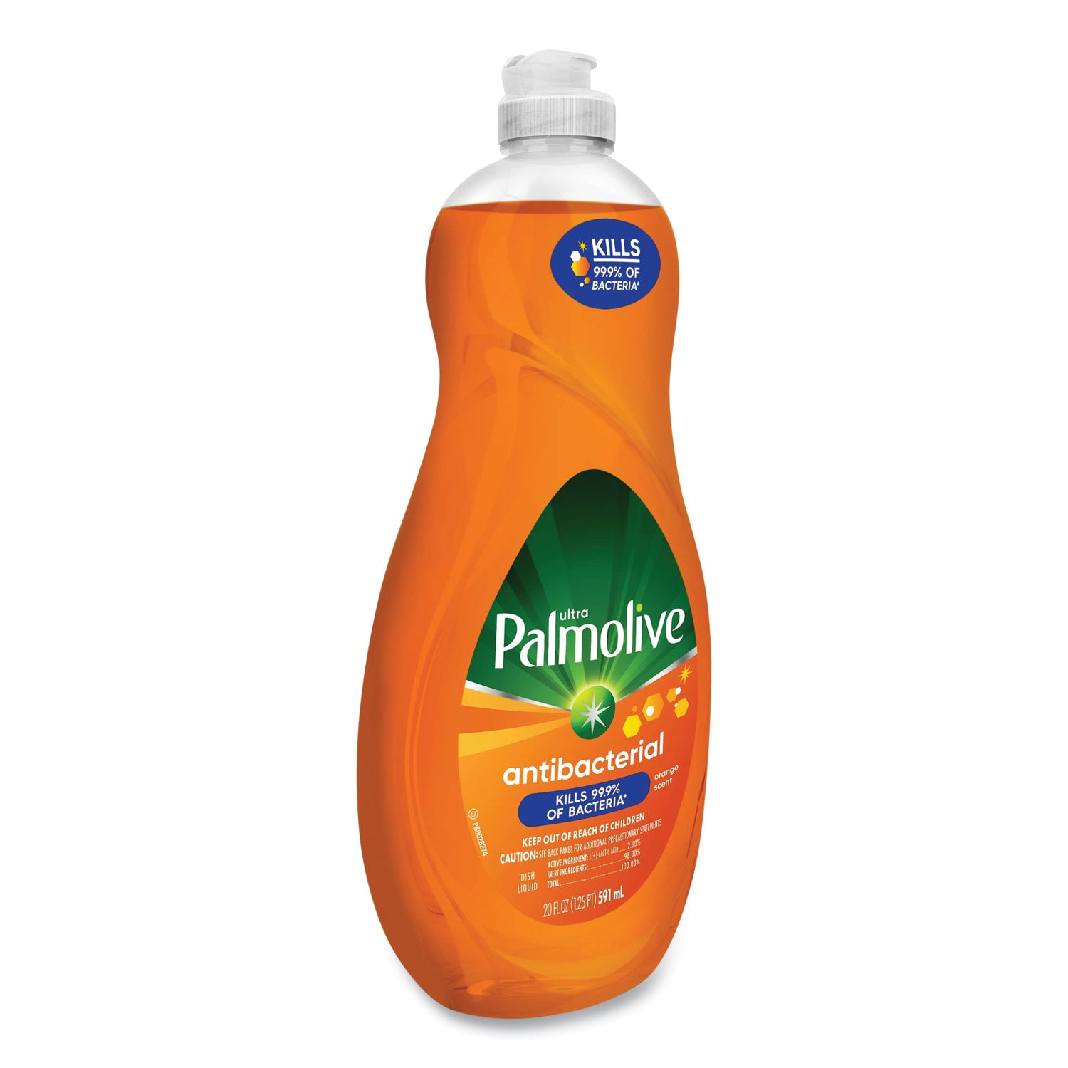 Palmolive Ultra Antibacterial Dishwashing Liquid, 20 oz Bottle, 9/Carton (45038)