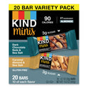 KIND Minis, Dark Chocolate Nuts and Sea Salt/Caramel Almond and Sea Salt, 0.7 oz, 20/Pack (27964)