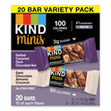 KIND Minis, Salted Caramel and Dark Chocolate Nut/Dark Chocolate Almond and Coconut, 0.7 oz, 20/Pack (27970)