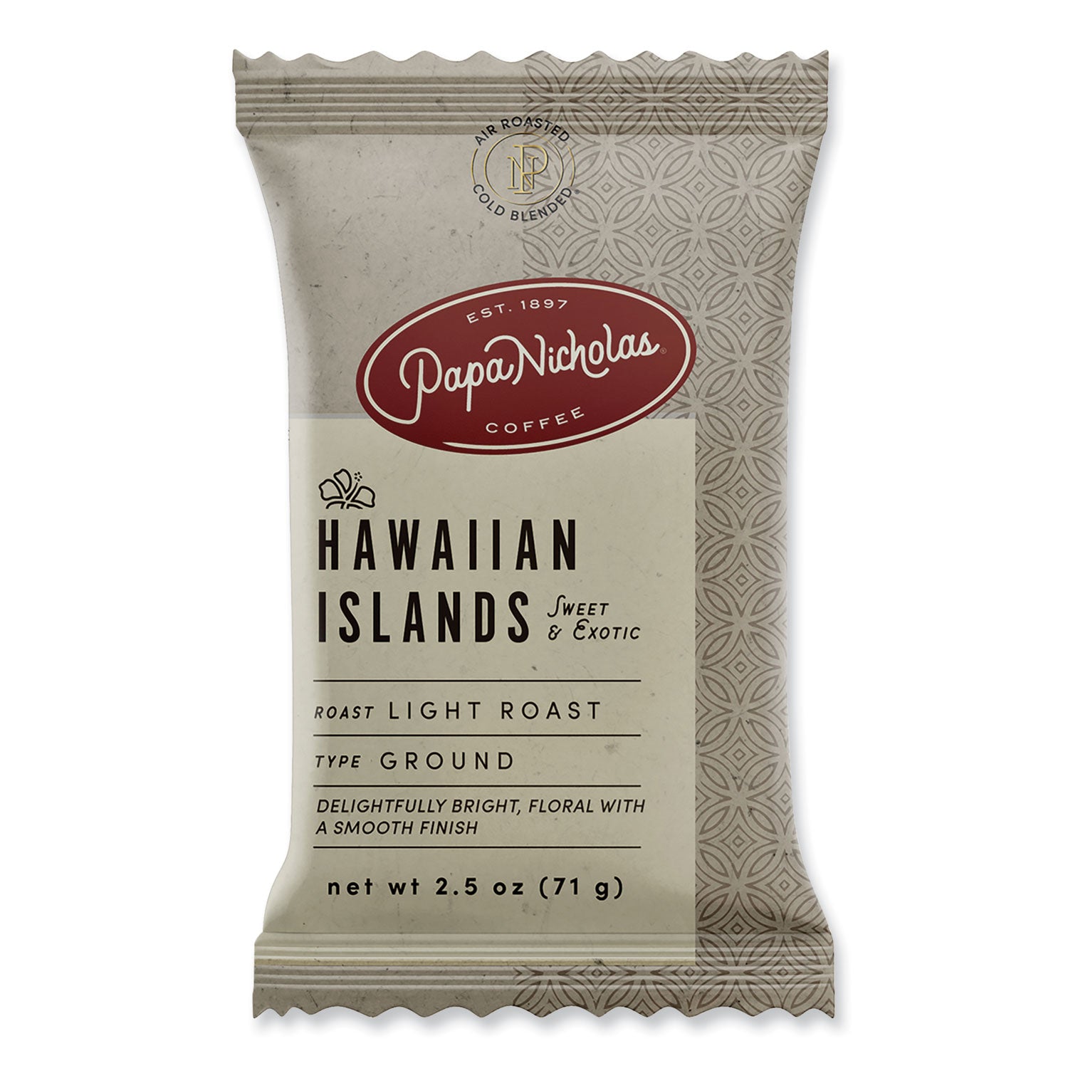 PapaNicholas Coffee Premium Coffee, Hawaiian Islands Blend, 18/Carton (25181)