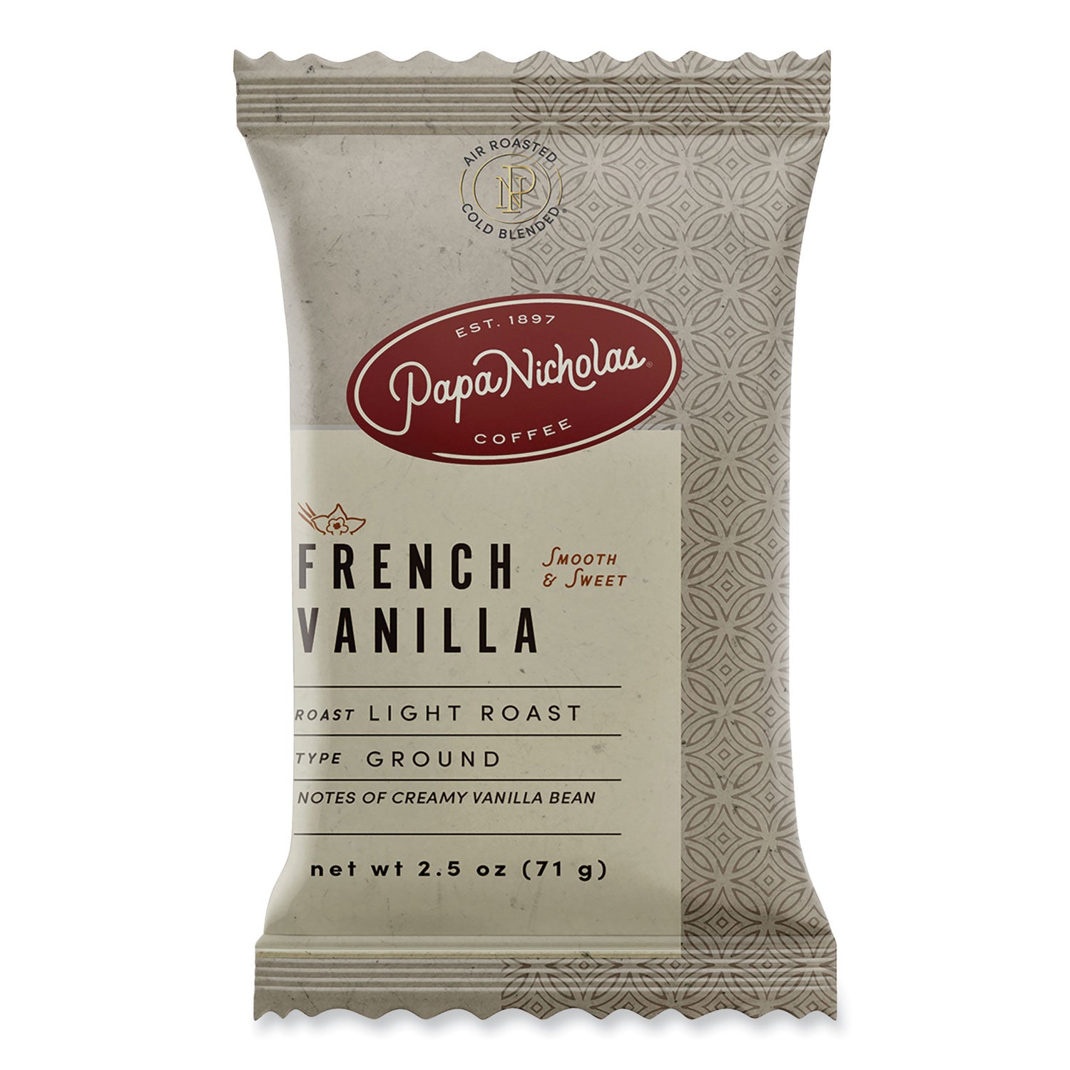 PapaNicholas Coffee Premium Coffee, French Vanilla, 18/Carton (25188)