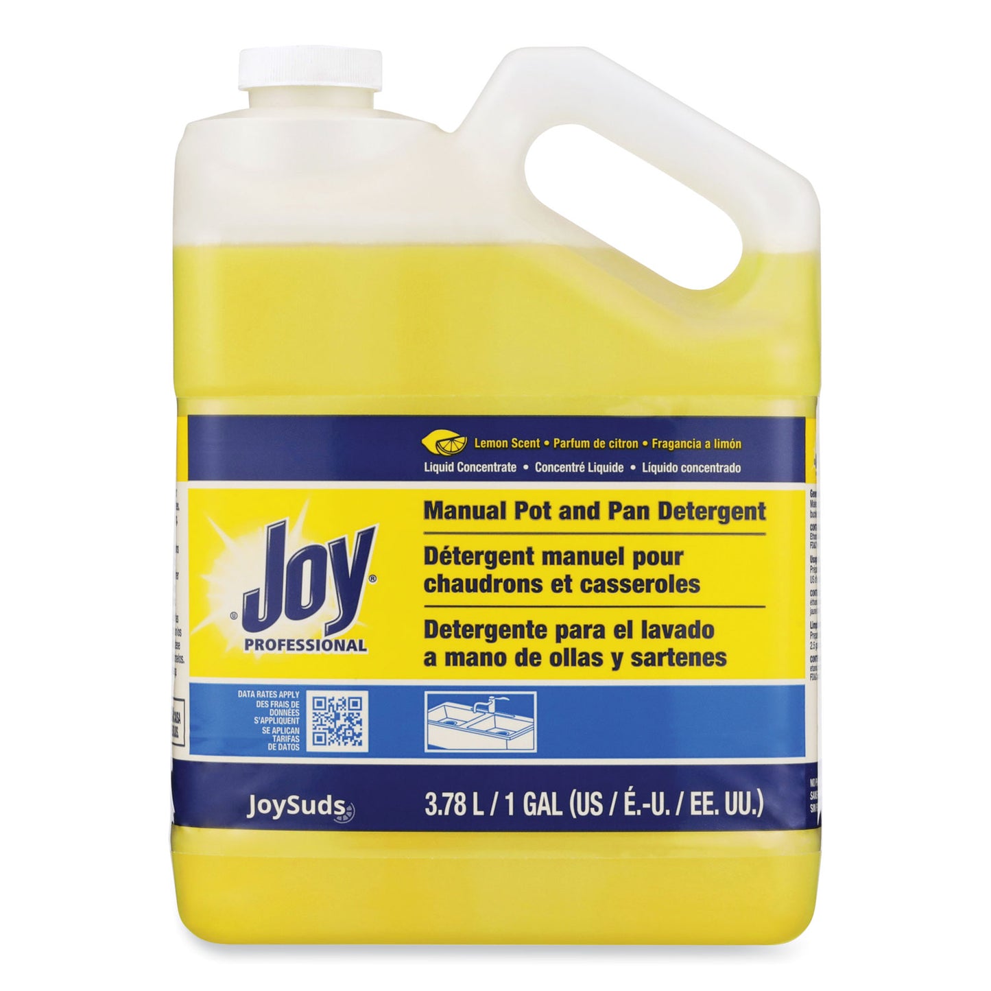 Joy Dishwashing Liquid, Lemon Scent, 1 gal Bottle (43607EA)